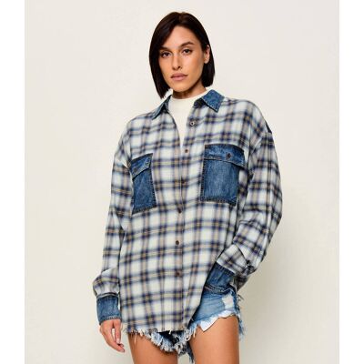 One Teaspoon Koszula Oversize fit niebieski S One Teaspoon Koszula Oversize fit niebieski S
