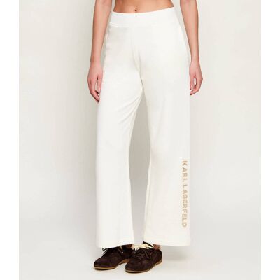 Karl Lagerfeld Spodnie dresowe Loose fit ecru XL Karl Lagerfeld Spodnie dresowe Loose fit ecru XL