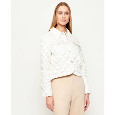 Marc Cain Kurtka Regular Fit ecru 40 Marc Cain Kurtka Regular Fit ecru 40