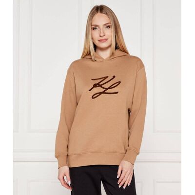 Karl Lagerfeld Bluza autograph Oversize fit camel XS Karl Lagerfeld Bluza autograph Oversize fit camel XS