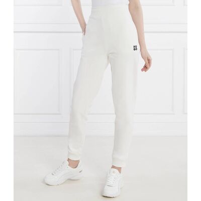 HUGO Spodnie dresowe Nelfinia Regular Fit biały XL HUGO Spodnie dresowe Nelfinia Regular Fit biały XL