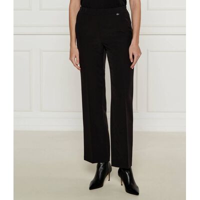Marc Cain Spodnie flare fit czarny 40 Marc Cain Spodnie flare fit czarny 40