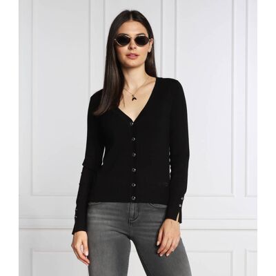 Guess Kardigan ZENA Regular Fit czarny XS Guess Kardigan ZENA Regular Fit czarny XS