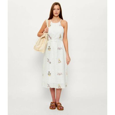 Desigual Sukienka BOHI biały L Desigual Sukienka BOHI biały L