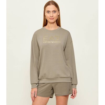 EA7 Bluza Loose fit beżowy M EA7 Bluza Loose fit beżowy M