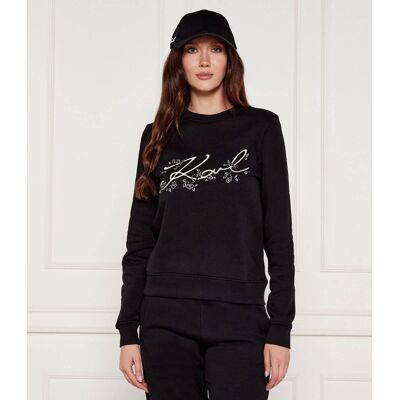 Karl Lagerfeld Bluza Orchid Regular Fit czarny M Karl Lagerfeld Bluza Orchid Regular Fit czarny M