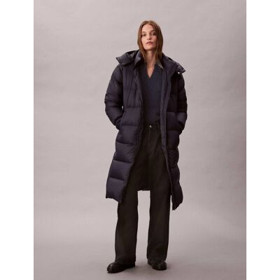 Calvin Klein Jeans Puchowy płaszcz ESSENTIAL granatowy M Calvin Klein Jeans Puchowy płaszcz ESSENTIAL granatowy M