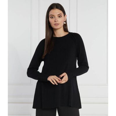 Beatrice B Wełniany sweter MAGLIA Regular Fit z dodatkiem kaszmiru czarny M Beatrice B Wełniany sweter MAGLIA Regular Fit z dodatkiem kaszmiru czarny M