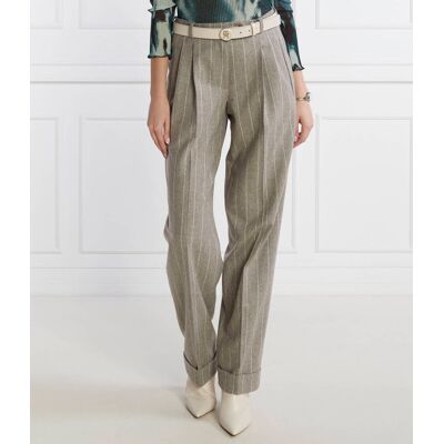 Boss BLACK Wełniane spodnie Taleco Relaxed fit szary 36 Boss BLACK Wełniane spodnie Taleco Relaxed fit szary 36