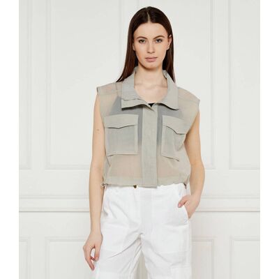 Pinko Kamizelka Regular Fit szary M Pinko Kamizelka Regular Fit szary M