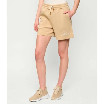 Karl Lagerfeld Szorty Relaxed fit beżowy XS Karl Lagerfeld Szorty Relaxed fit beżowy XS