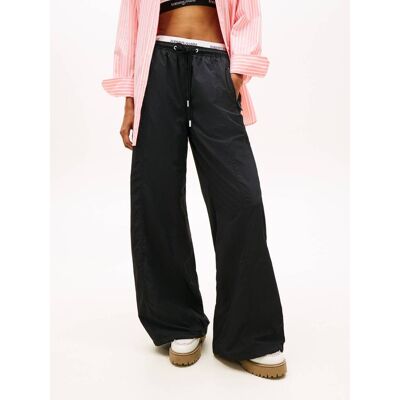 Tommy Jeans Spodnie Loose fit czarny L Tommy Jeans Spodnie Loose fit czarny L