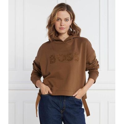 Boss ORANGE Bluza Eblousa Cropped Fit brązowy XS Boss ORANGE Bluza Eblousa Cropped Fit brązowy XS