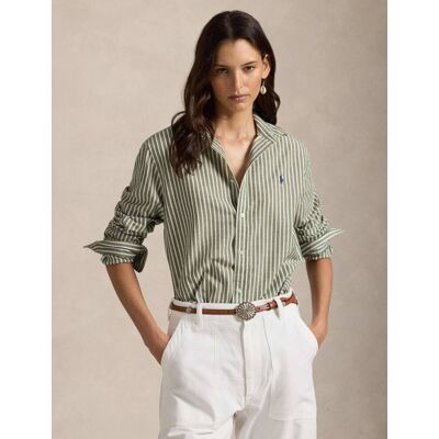 Polo Ralph Lauren Koszula Classic fit z dodatkiem lnu zielony XL Polo Ralph Lauren Koszula Classic fit z dodatkiem lnu zielony XL