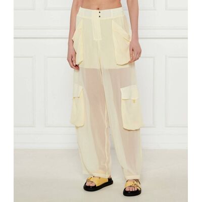 Pinko Spodnie SOTTOCASA Loose fit żółty 36 Pinko Spodnie SOTTOCASA Loose fit żółty 36