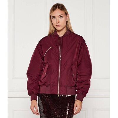 Patrizia Pepe Kurtka bomber Regular Fit bordowy 34 Patrizia Pepe Kurtka bomber Regular Fit bordowy 34