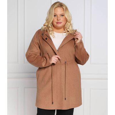 Persona by Marina Rinaldi Wełniany płaszcz TAHITI plus size camel 42 Persona by Marina Rinaldi Wełniany płaszcz TAHITI plus size camel 42
