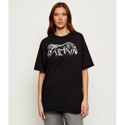 Balmain T-shirt Relaxed fit czarny S Balmain T-shirt Relaxed fit czarny S