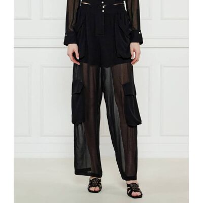 Pinko Spodnie SCOTTOCASA Loose fit czarny 40 Pinko Spodnie SCOTTOCASA Loose fit czarny 40