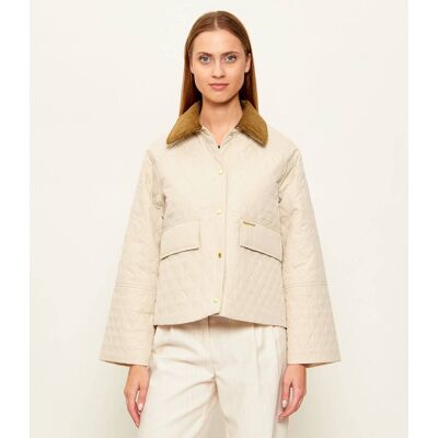 Barbour Kurtka Kirby Relaxed fit beżowy 42 Barbour Kurtka Kirby Relaxed fit beżowy 42