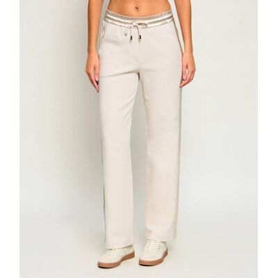 Marc Cain Spodnie dresowe Relaxed fit beżowy 36 Marc Cain Spodnie dresowe Relaxed fit beżowy 36