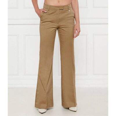 Liu Jo Spodnie flare fit beżowy 42 Liu Jo Spodnie flare fit beżowy 42
