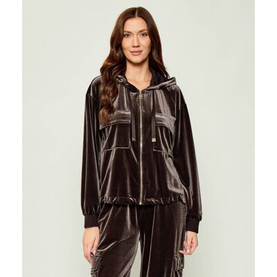 Liu Jo Sport Bluza Loose fit brązowy XS Liu Jo Sport Bluza Loose fit brązowy XS