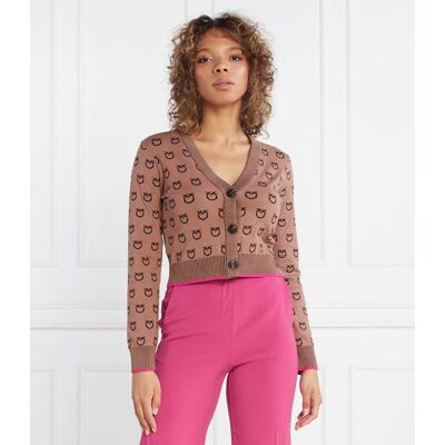 Pinko Kardigan Regular Fit brązowy XL Pinko Kardigan Regular Fit brązowy XL