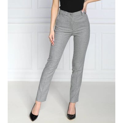 Liu Jo Spodnie Slim Fit z dodatkiem wełny czarny 40 Liu Jo Spodnie Slim Fit z dodatkiem wełny czarny 40