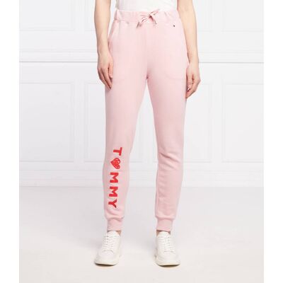 Tommy Hilfiger Spodnie dresowe Regular Fit pudrowy róż S Tommy Hilfiger Spodnie dresowe Regular Fit pudrowy róż S