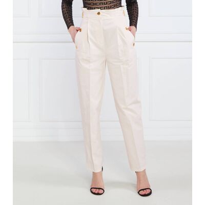 Elisabetta Franchi Spodnie Regular Fit kremowy 42 Elisabetta Franchi Spodnie Regular Fit kremowy 42