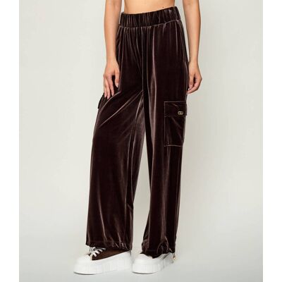 Liu Jo Sport Spodnie dresowe Relaxed fit brązowy S Liu Jo Sport Spodnie dresowe Relaxed fit brązowy S