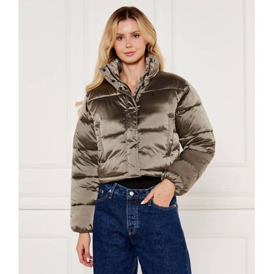 Calvin Klein Jeans Kurtka Cropped Fit beżowy L Calvin Klein Jeans Kurtka Cropped Fit beżowy L