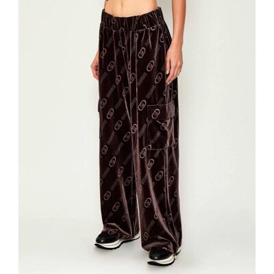 Liu Jo Sport Spodnie dresowe Relaxed fit brązowy L Liu Jo Sport Spodnie dresowe Relaxed fit brązowy L