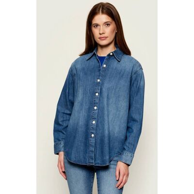 Calvin Klein Jeans Jeansowa koszula Oversize fit niebieski M Calvin Klein Jeans Jeansowa koszula Oversize fit niebieski M