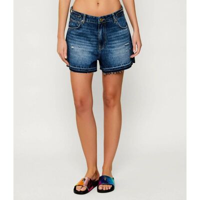 Gaëlle Paris Jeansowe szorty Relaxed fit granatowy 27 Gaëlle Paris Jeansowe szorty Relaxed fit granatowy 27