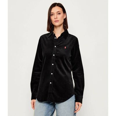 Polo Ralph Lauren Koszula Slim Fit sztruks czarny 34 Polo Ralph Lauren Koszula Slim Fit sztruks czarny 34