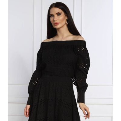 Karl Lagerfeld Sweter Regular Fit czarny 34 Karl Lagerfeld Sweter Regular Fit czarny 34