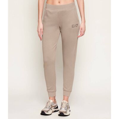 EA7 Spodnie dresowe Regular Fit beżowy XS EA7 Spodnie dresowe Regular Fit beżowy XS