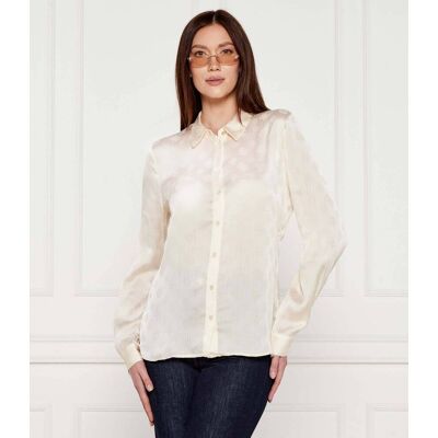 Guess Koszula MARTHE Regular Fit beżowy L Guess Koszula MARTHE Regular Fit beżowy L