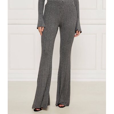 Liu Jo Spodnie flare fit szary XL Liu Jo Spodnie flare fit szary XL