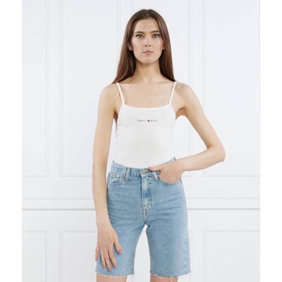 Tommy Jeans Top Slim Fit biały XL Tommy Jeans Top Slim Fit biały XL