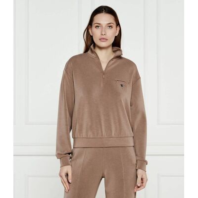 Guess ACTIVE Bluza OLYMPE Regular Fit brązowy XL Guess ACTIVE Bluza OLYMPE Regular Fit brązowy XL