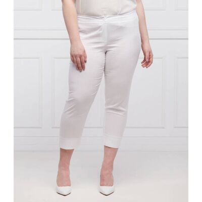 Persona by Marina Rinaldi Spodnie RENZO Plus size Slim Fit biały 46 Persona by Marina Rinaldi Spodnie RENZO Plus size Slim Fit biały 46