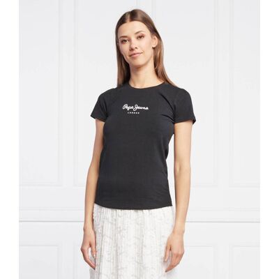 Pepe Jeans London T-shirt Slim Fit czarny XS Pepe Jeans London T-shirt Slim Fit czarny XS