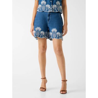 Guess Jeansowe szorty PILAR Relaxed fit niebieski 28 Guess Jeansowe szorty PILAR Relaxed fit niebieski 28