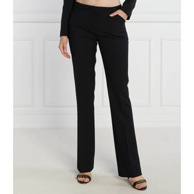 Pinko Spodnie Regular Fit z dodatkiem wełny czarny 34 Pinko Spodnie Regular Fit z dodatkiem wełny czarny 34