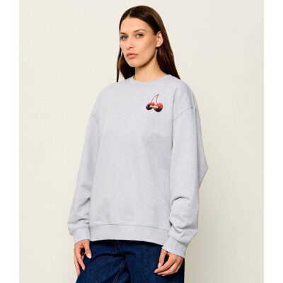 Hugo Blue Bluza Classic Crew_B_4 Relaxed fit szary S Hugo Blue Bluza Classic Crew_B_4 Relaxed fit szary S