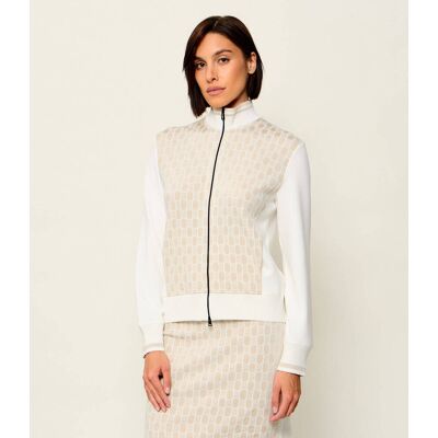 Marc Cain Sweter Regular Fit beżowy 34 Marc Cain Sweter Regular Fit beżowy 34