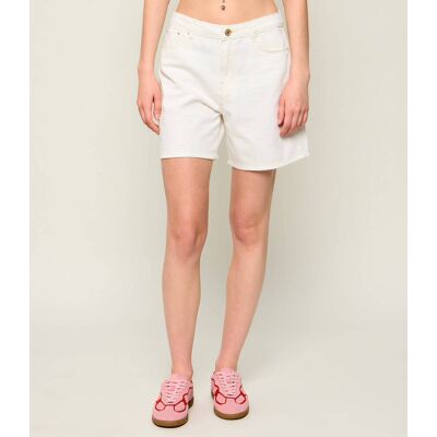 Guess Jeansowe szorty Relaxed fit ecru 25 Guess Jeansowe szorty Relaxed fit ecru 25